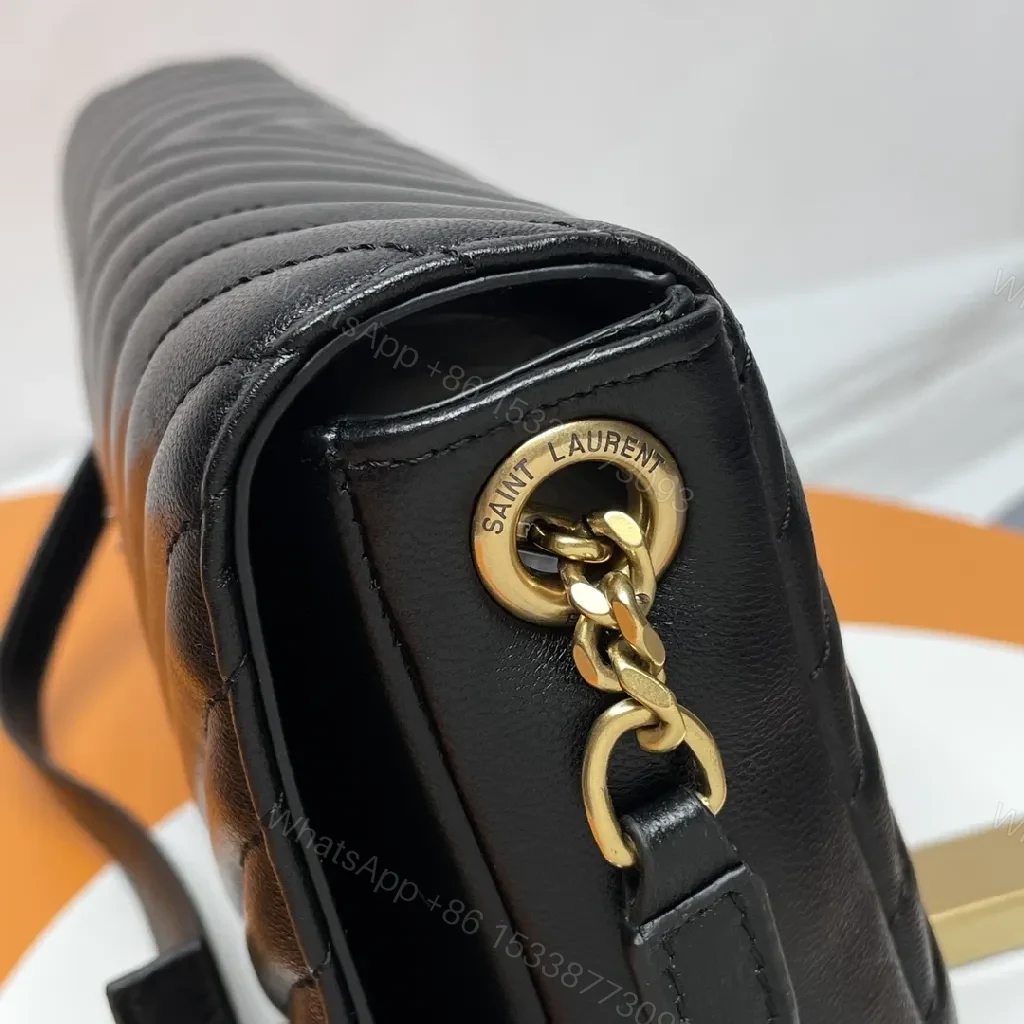 View 3 of Quilted Chevron Chain Wallet: Luxe, Modern, Versatile