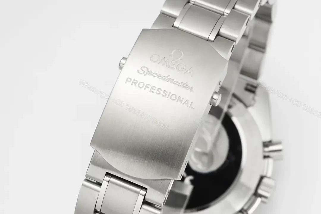 View 9 of Omega Speedmaster Professional Chronograph Watch White Dial Stainless Steel 44mm Automatic Movement 9300 Sapphire Crystal Water Resistant