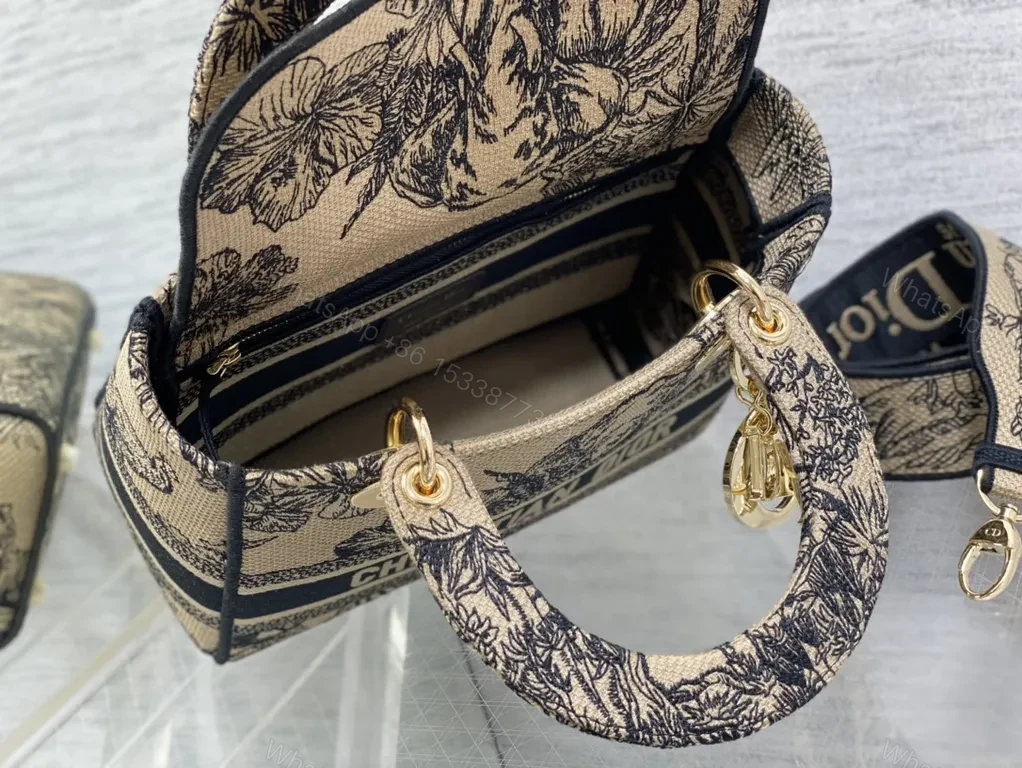 View 9 of Botanical Dior Tote â€” Statement Craft, Everyday Versatility