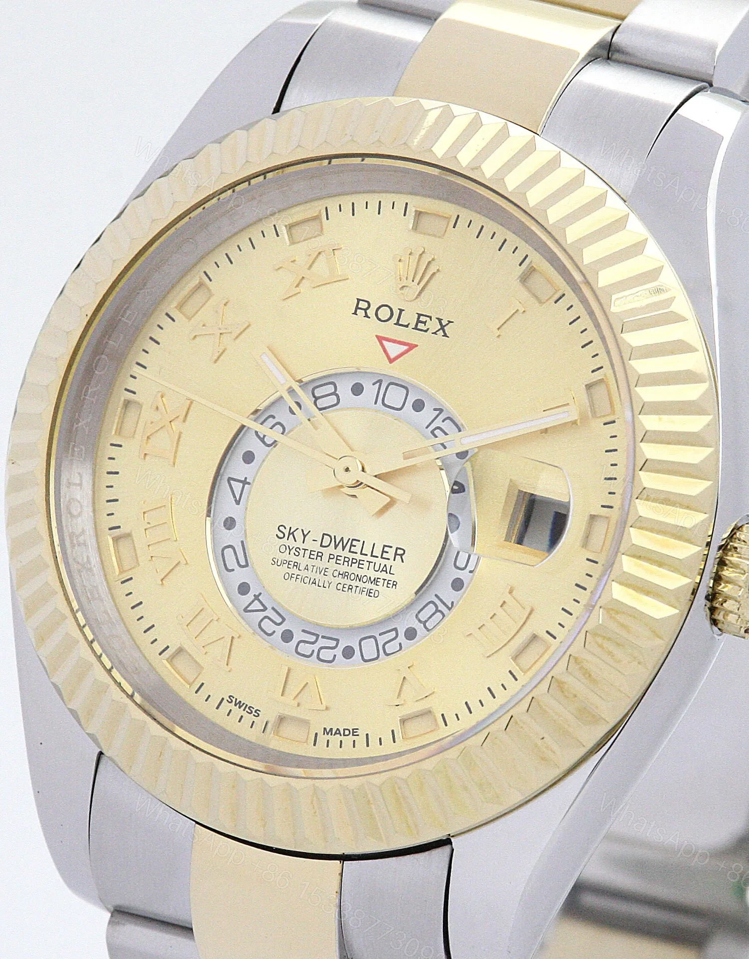View 3 of Replica Rolex Sky-Dweller Gold Dial 326938-2