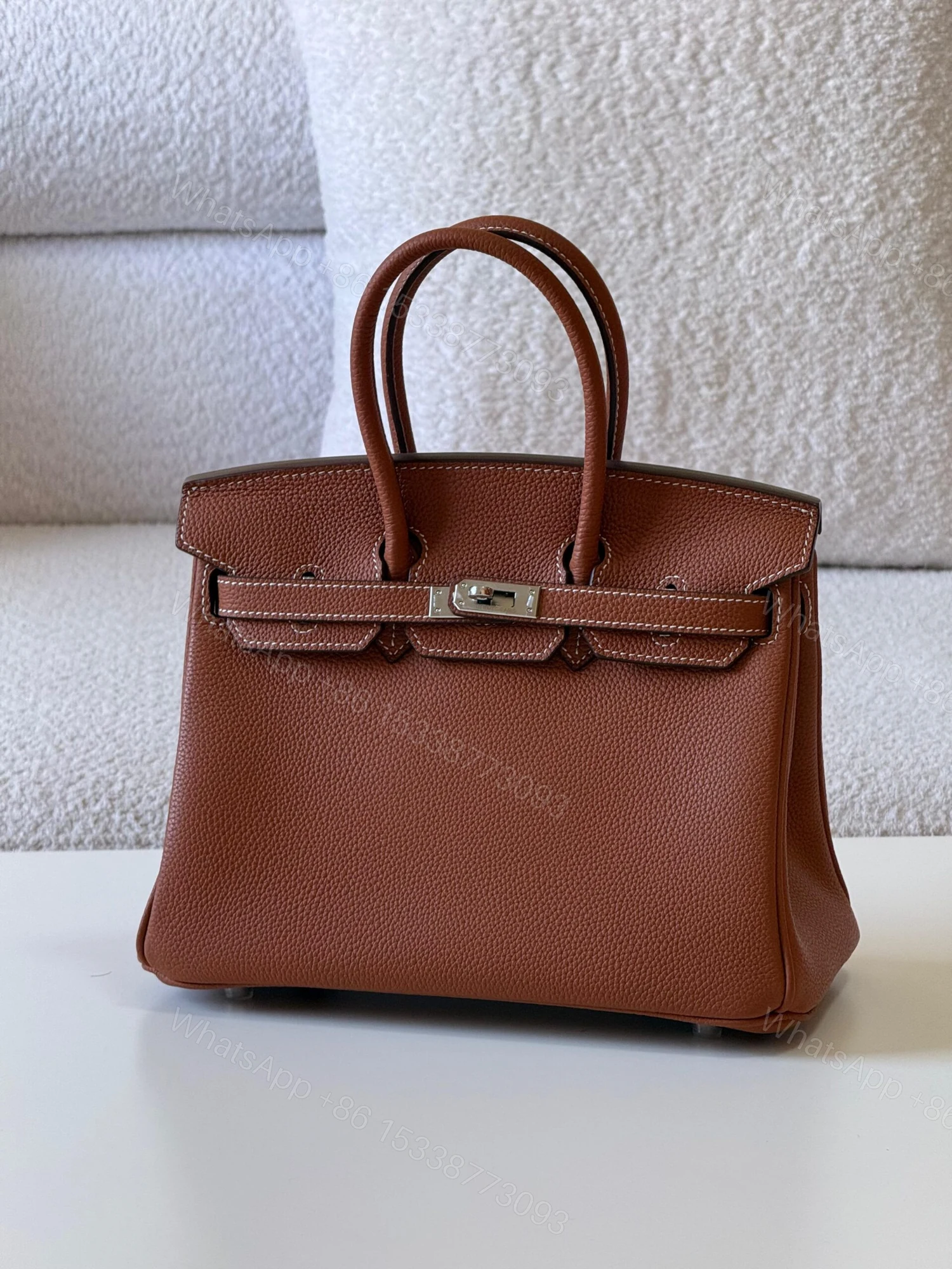 Hermès Birkin 25 handbag in Gold Togo Leather — view 1