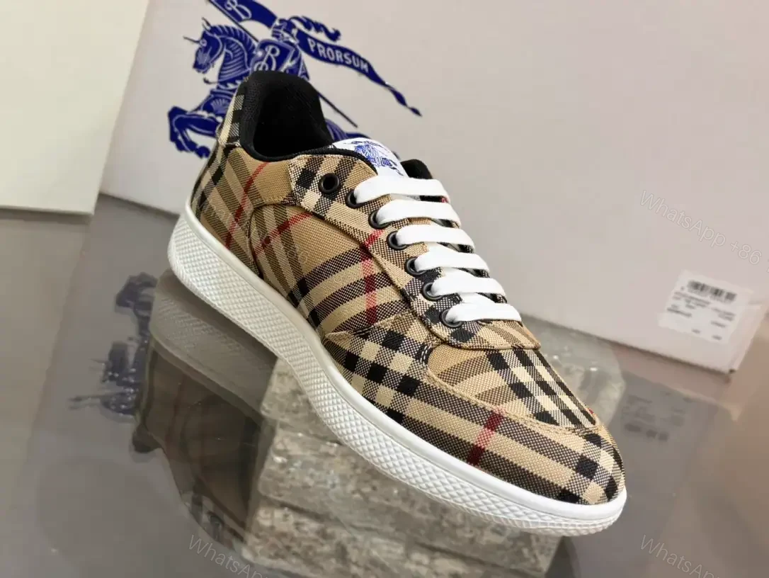 View 9 of BURBERRY TERRACE CHECK SNEAKERS – BBR105