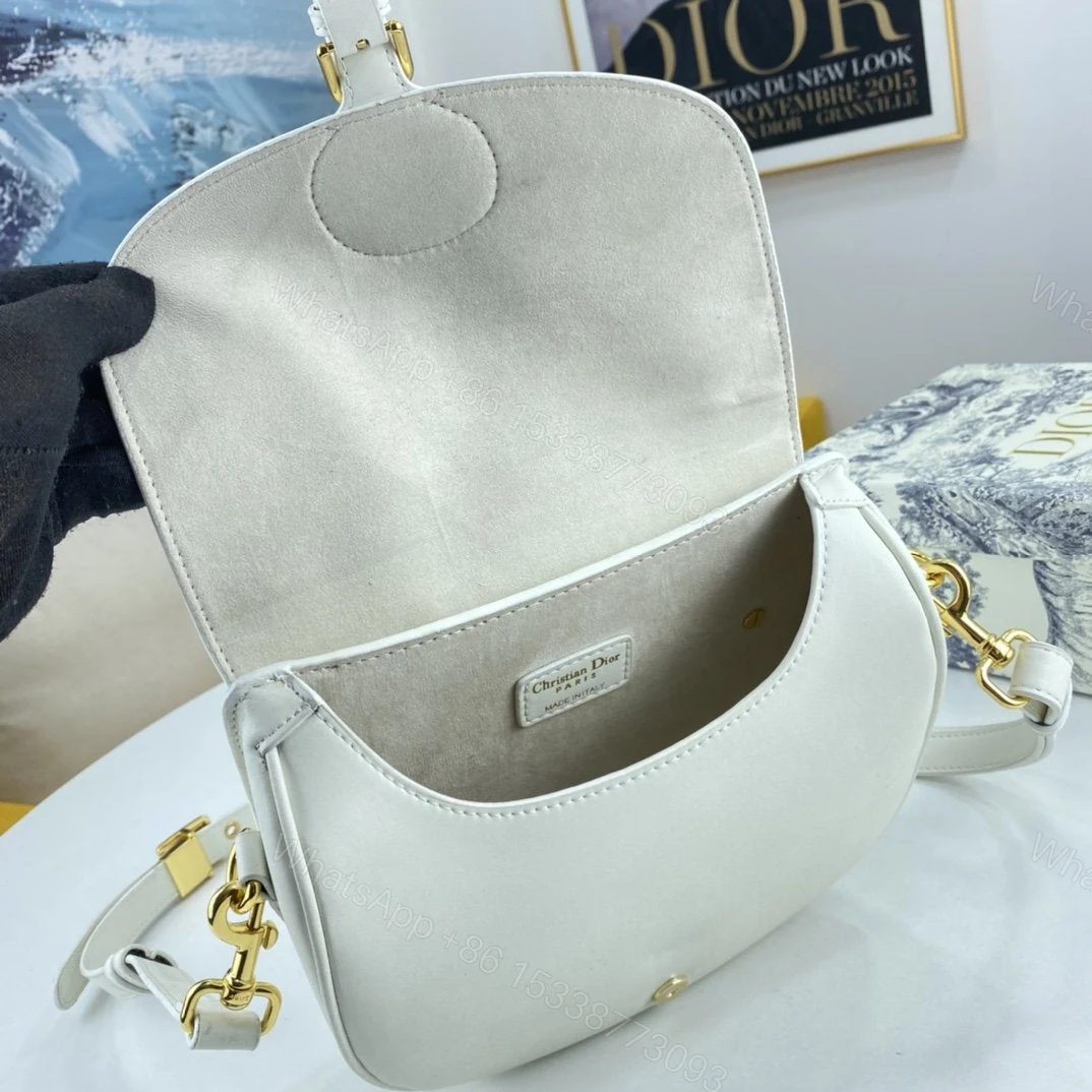 View 5 of Dior Medium Dior Bobby Bag Black Box Calfskin Women