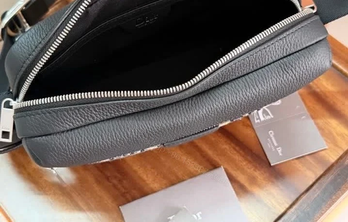 View 11 of Dior Replica Rider Zipped Messenger Bag Canvas and Leather