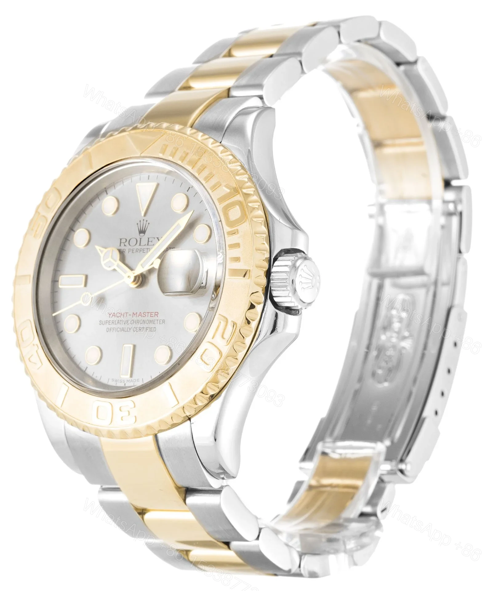 View 2 of Replica Rolex Yacht-Master Silver Dial 16623