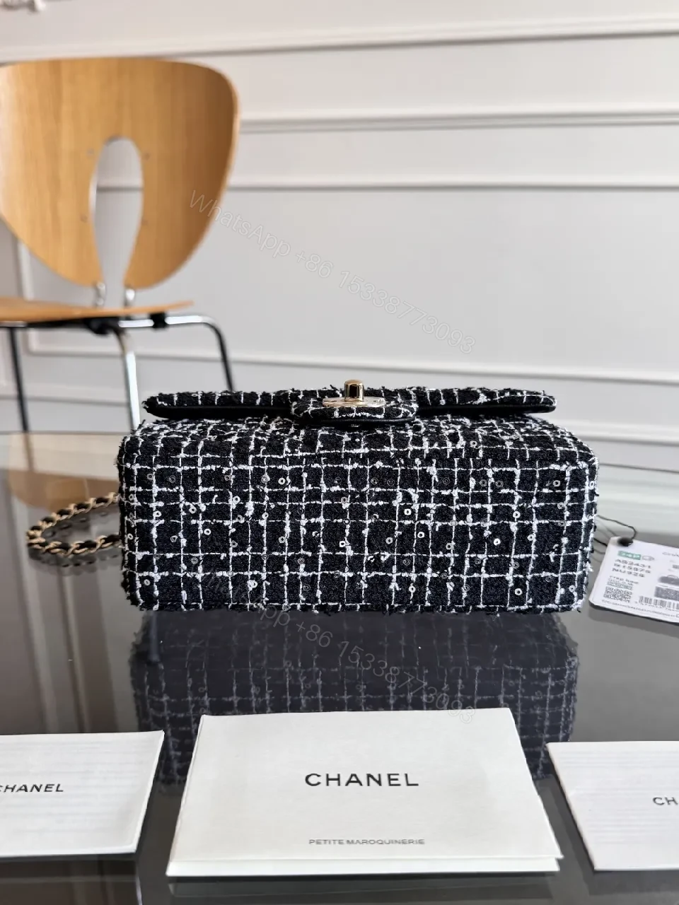 View 11 of Tweed Mini Bag: Chic Contrast, Versatile Day-to-Night Style