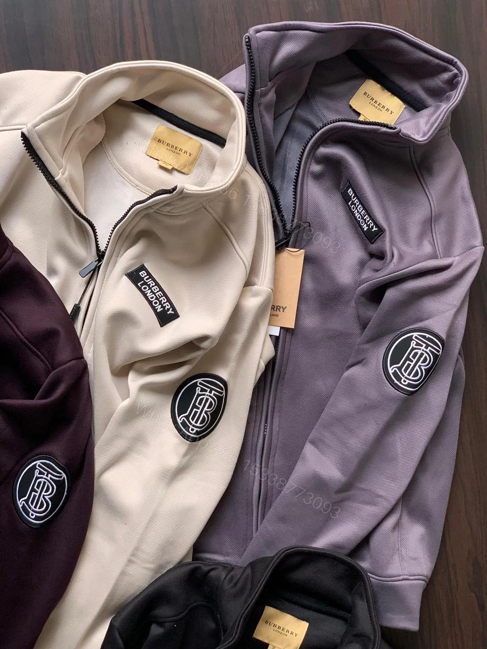 View 8 of FIRST COPY BURBERRY IMPORTED FABRIC ZIPPER JACKETS