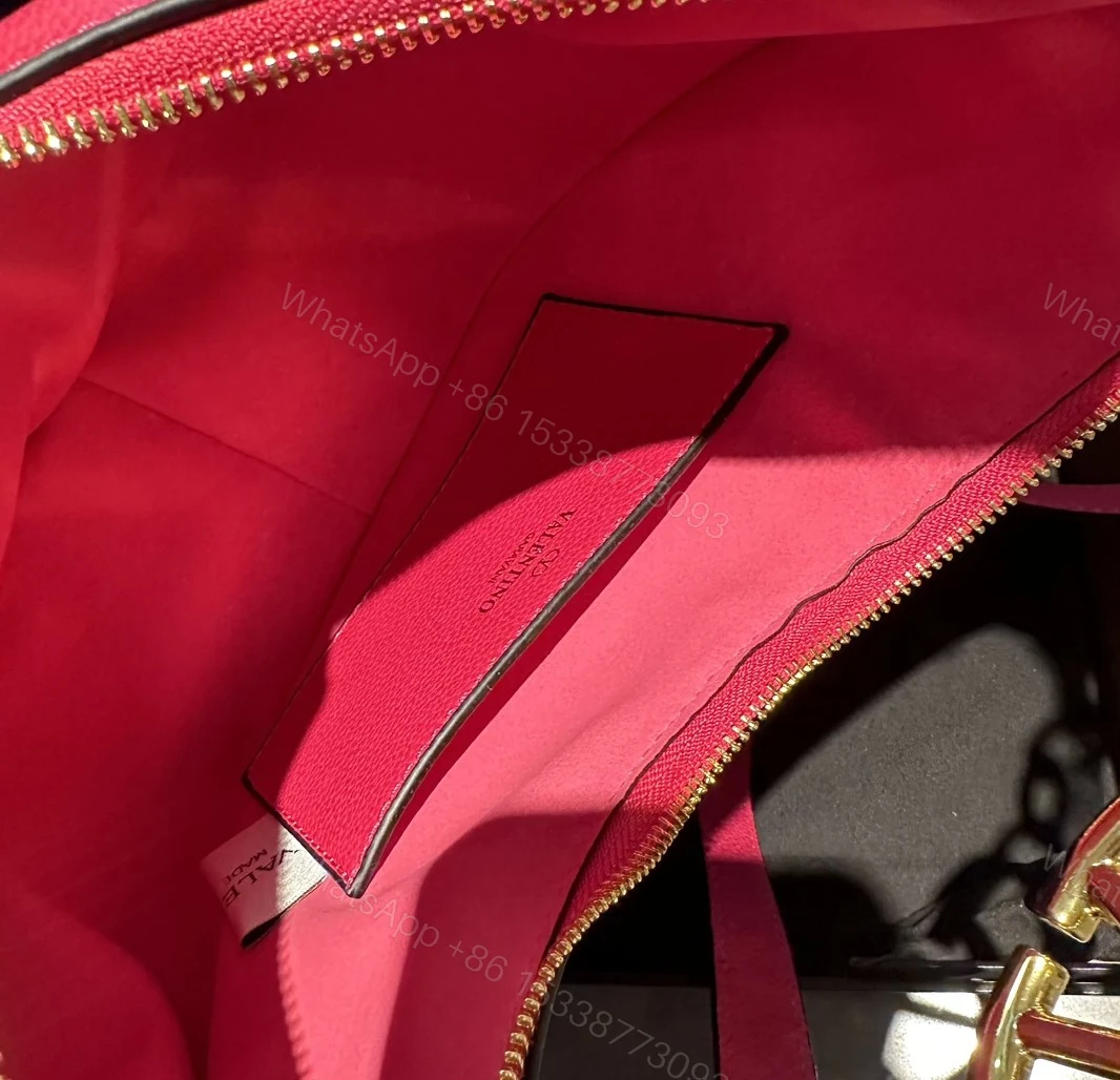 View 2 of VALENTINO GARAVANI SMALL V LOGO GATE TOP HANDLE BAG PINK 24CM