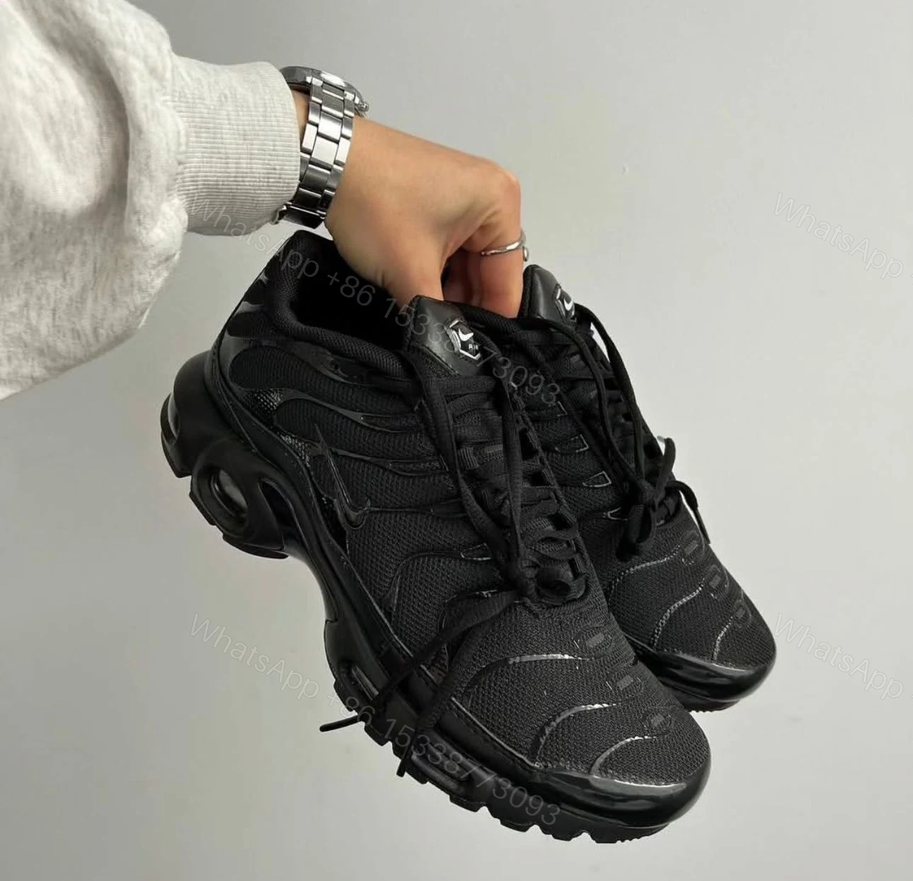 View 2 of FIRST COPY NIKE AIRMAX PLUS TRIPLE BLACK