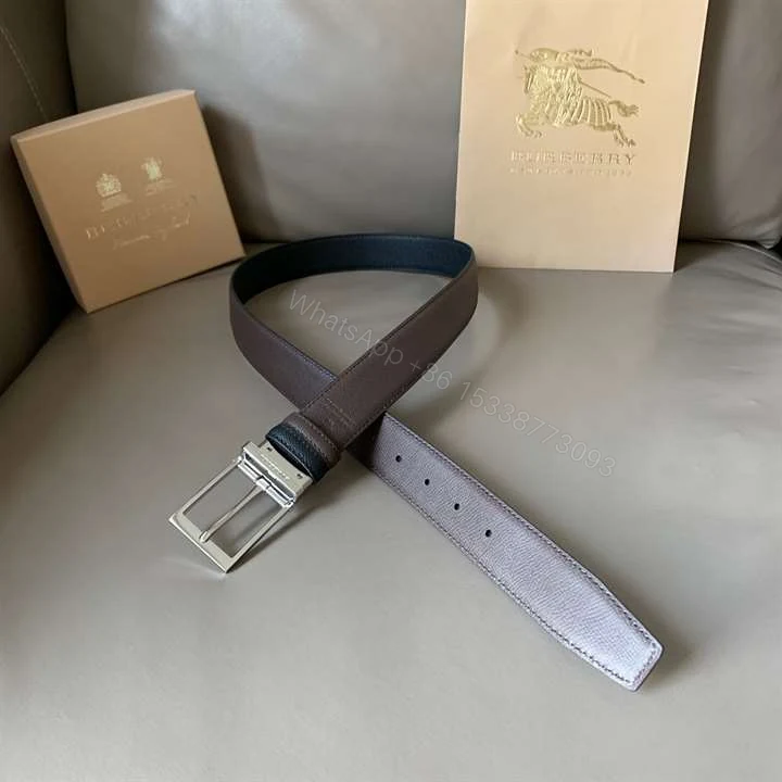 View 7 of BURBERRY GRAINY REVERSIBLE LEATHER BELT – B30