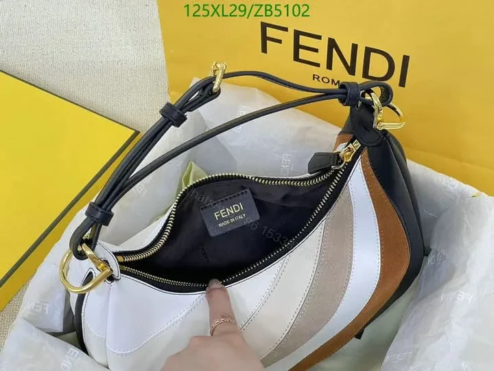 View 11 of Fendi Multicolor Fendigraphy Small Leather Handbag ZB59952