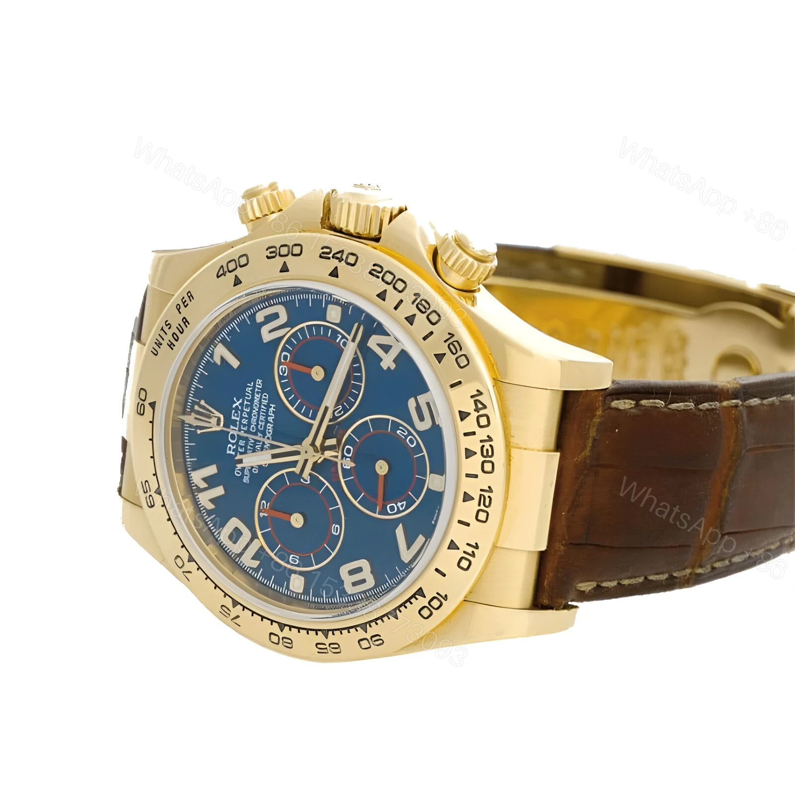 View 3 of Rolex Daytona Cosmograph 116518 Blur Dial Replica
