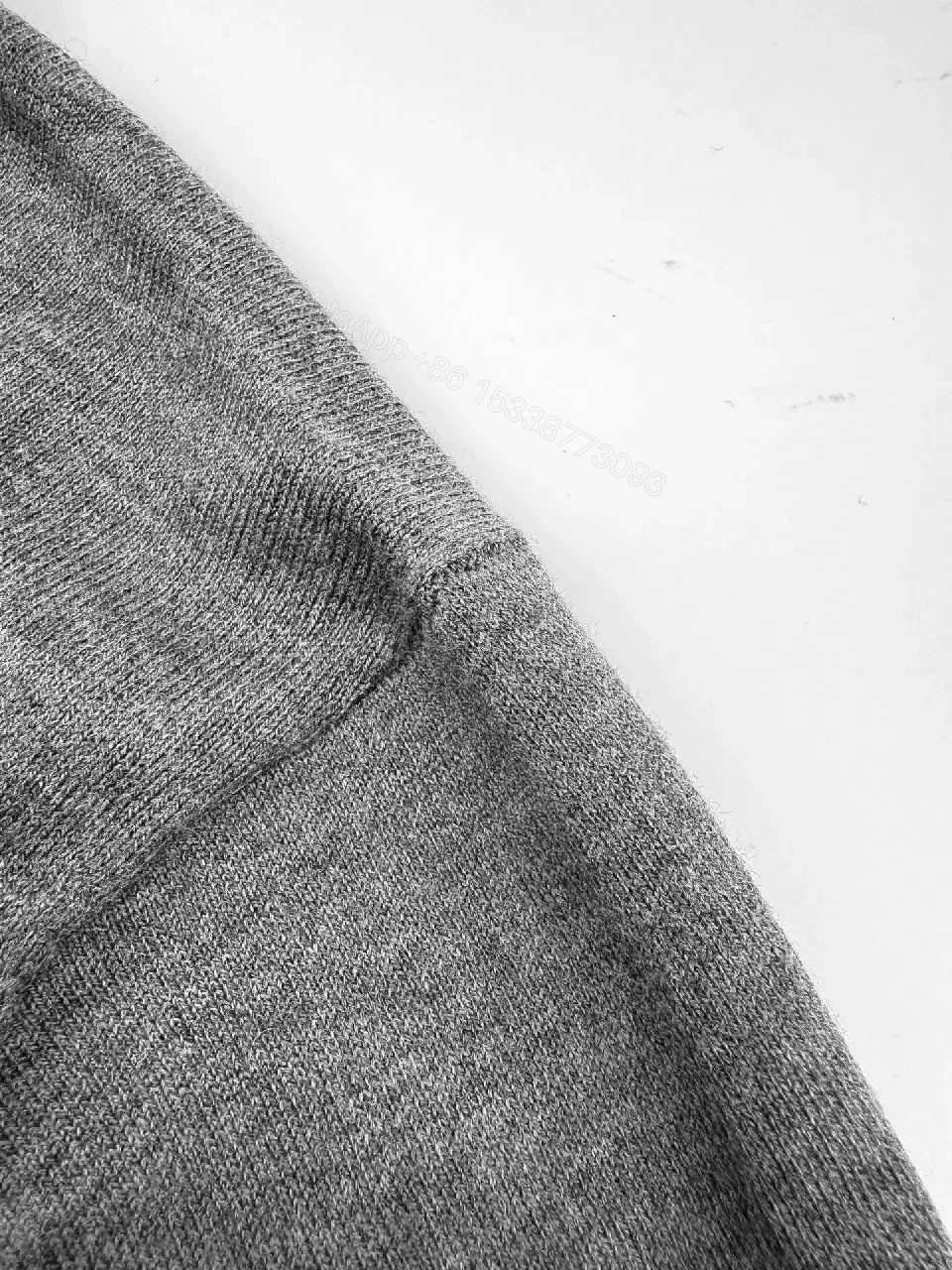 View 6 of Grey Mélange Knit Tee — Subtle Trim, Modern Comfort, Premium Casual
