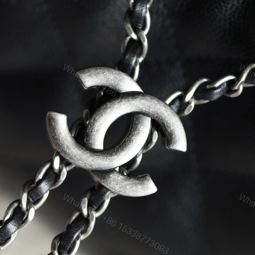 View 9 of 高仿Chanel*26C/25Bag系列AS5631小牛皮單肩包黑色銀扣Mini免檢版