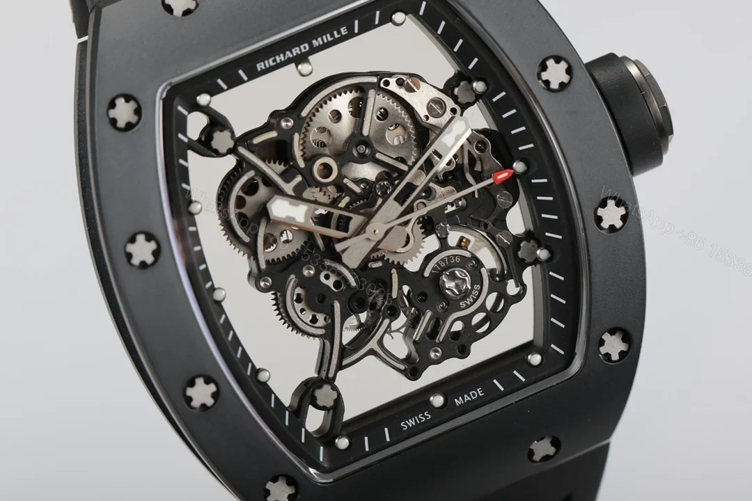 View 5 of Richard Mille RM055 White Ceramic RMUL2 White Shock Absorber Integrated Movement Edition RM055-WC-RMUL2-WHITE-2100