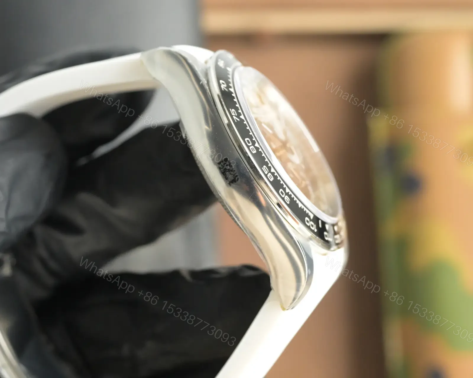 View 5 of Rolex Daytona Skeleton Black Dial White Strap Edition 40mmRG-DAYTONA-SKELETON-WHITE