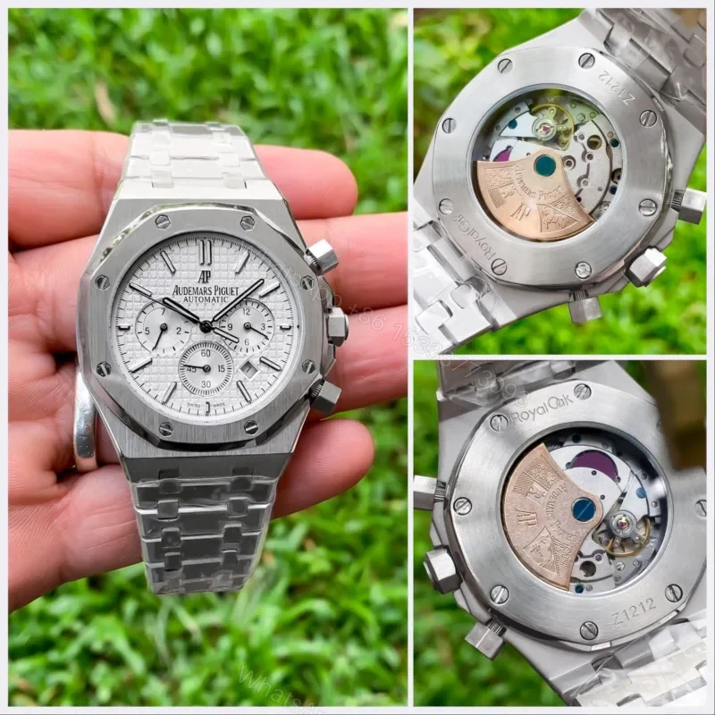 View 2 of Audemars Piguet Royal Oak 50th Anniversary White Dial 42mm Automatic