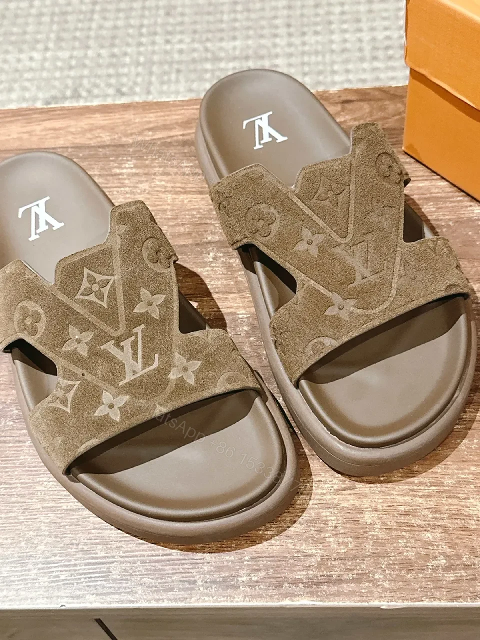 View 7 of Monogram Monotone Luxe Slide: Cushioned Comfort