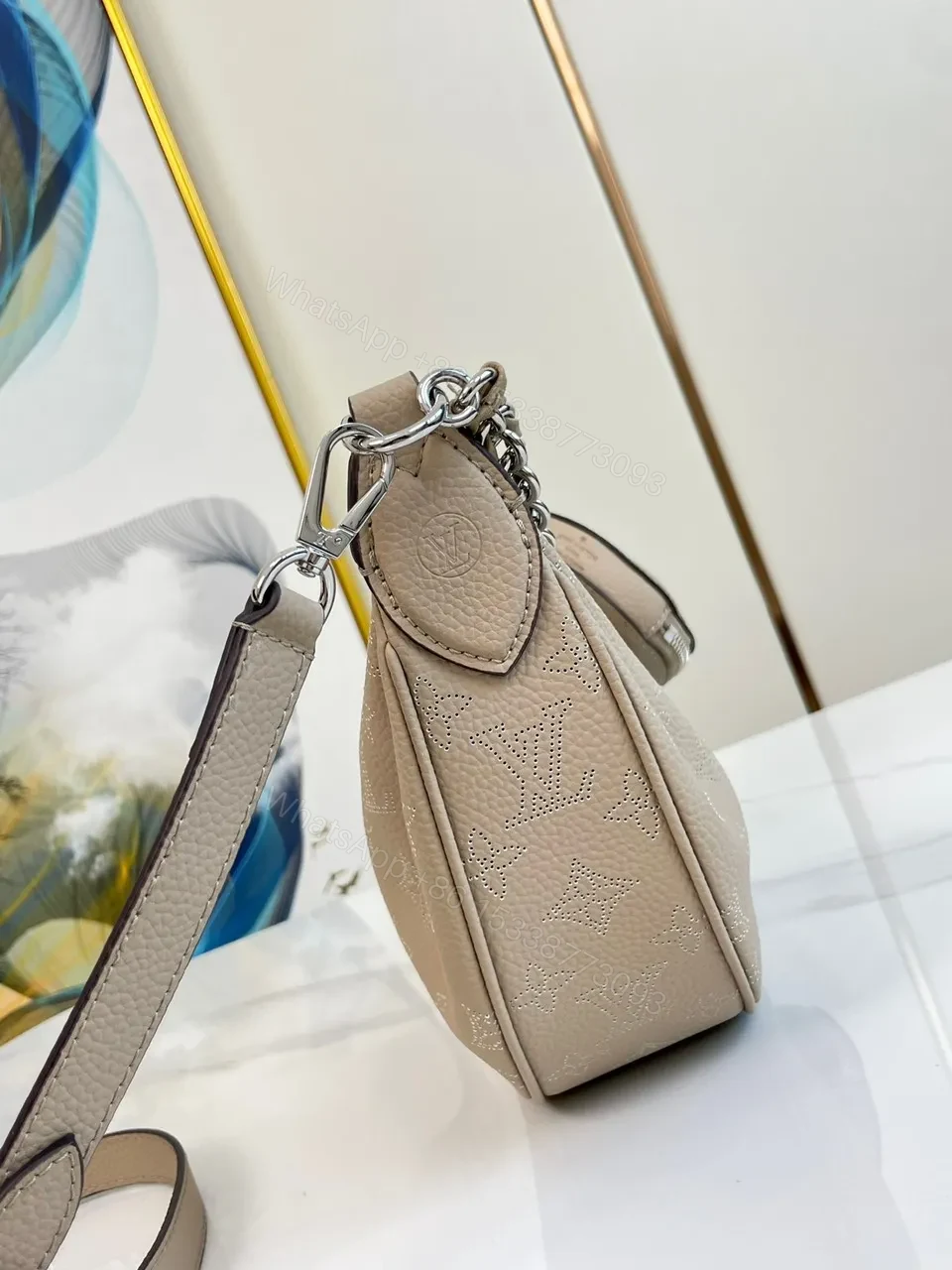 View 5 of Louis Vuitton LV Baia Mahina Mono Pattern Like Auth Handbags 26x17x7.5cm