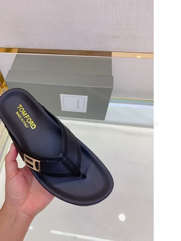View 5 of Sleek Black Leather Sandal with Gold Buckle - All-Day Comfort