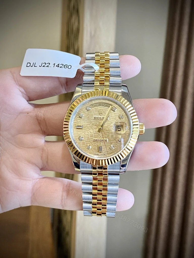 Day-Date 40mm Super Clone Custom Gold Wrapped Watch — view 1