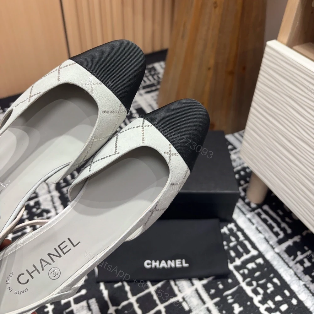 View 4 of 高仿Chanel*25C系列G31319小羊皮休閒平底鞋灰色2CM免檢版