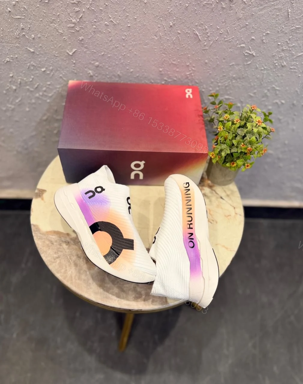 View 5 of FIRST COPY ON RUNNING CLOUDBOOM WHITE SHOES