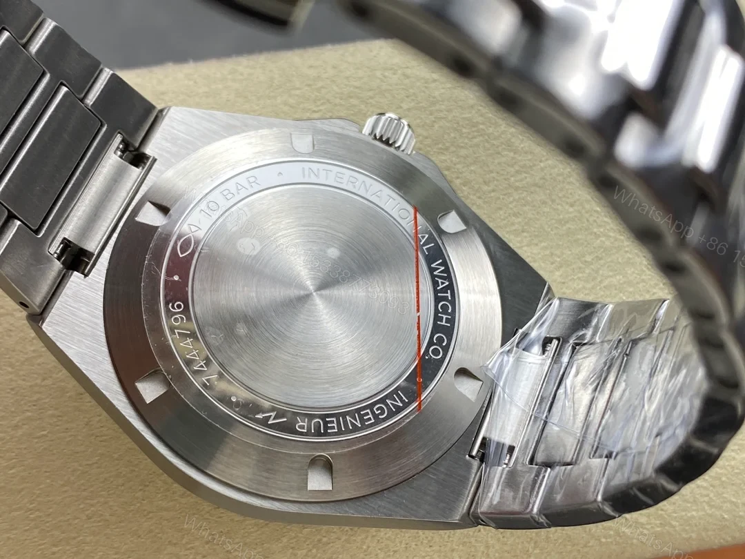 View 7 of IWC Ingenieur Teal Replica 40MM Premium Quick Release Steel Bracelet Edition RG-IWC-INGENIEUR-TEAL-40