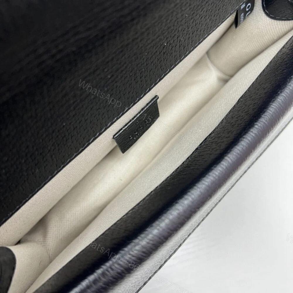 View 5 of Gucci Dionysus Small GG Shoulder Bag Black And Ivory 25Cm