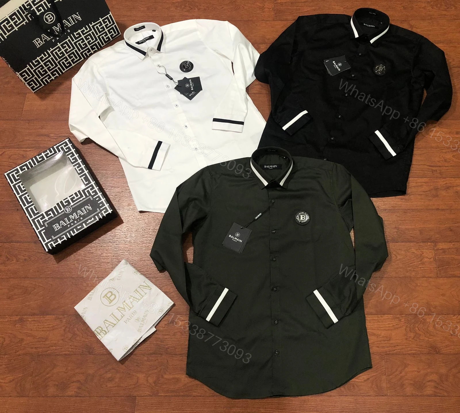 View 12 of First Copy Balmain Paris Premium Original 2025 Shirt for Men
