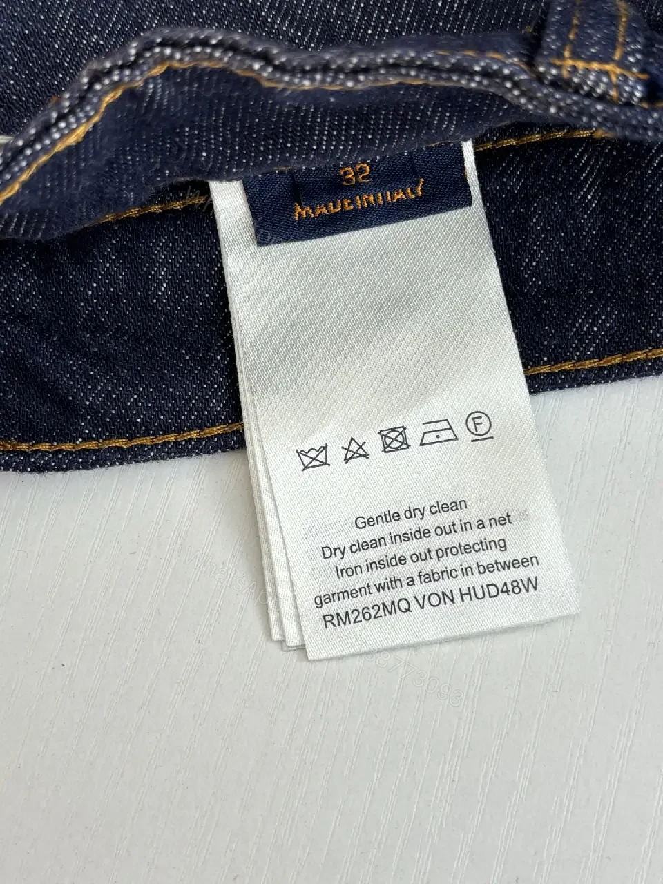 View 6 of Blue Denim Shorts Classic Style Louis Vuitton Logo Casual Wear Short