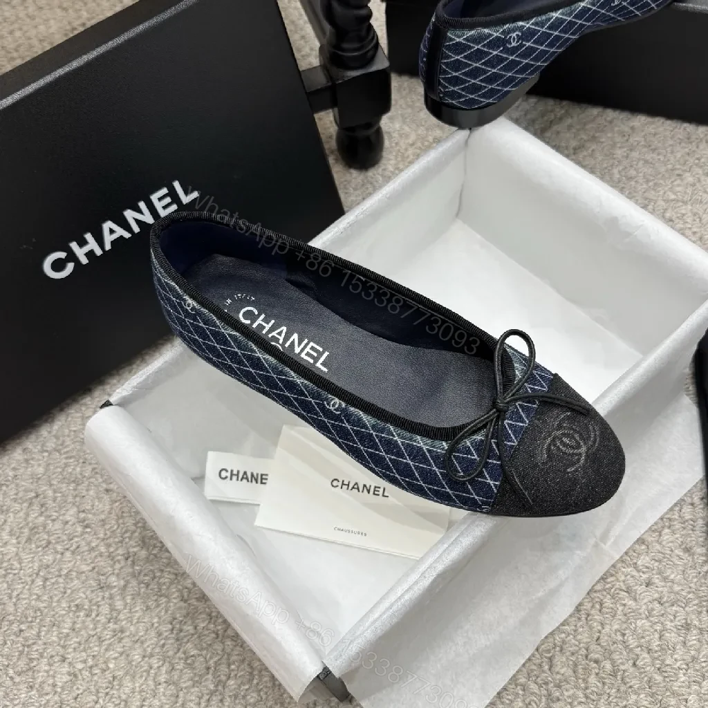 View 2 of Textured Chanel-Inspired Ballet Flats: Polished Everyday Comfort