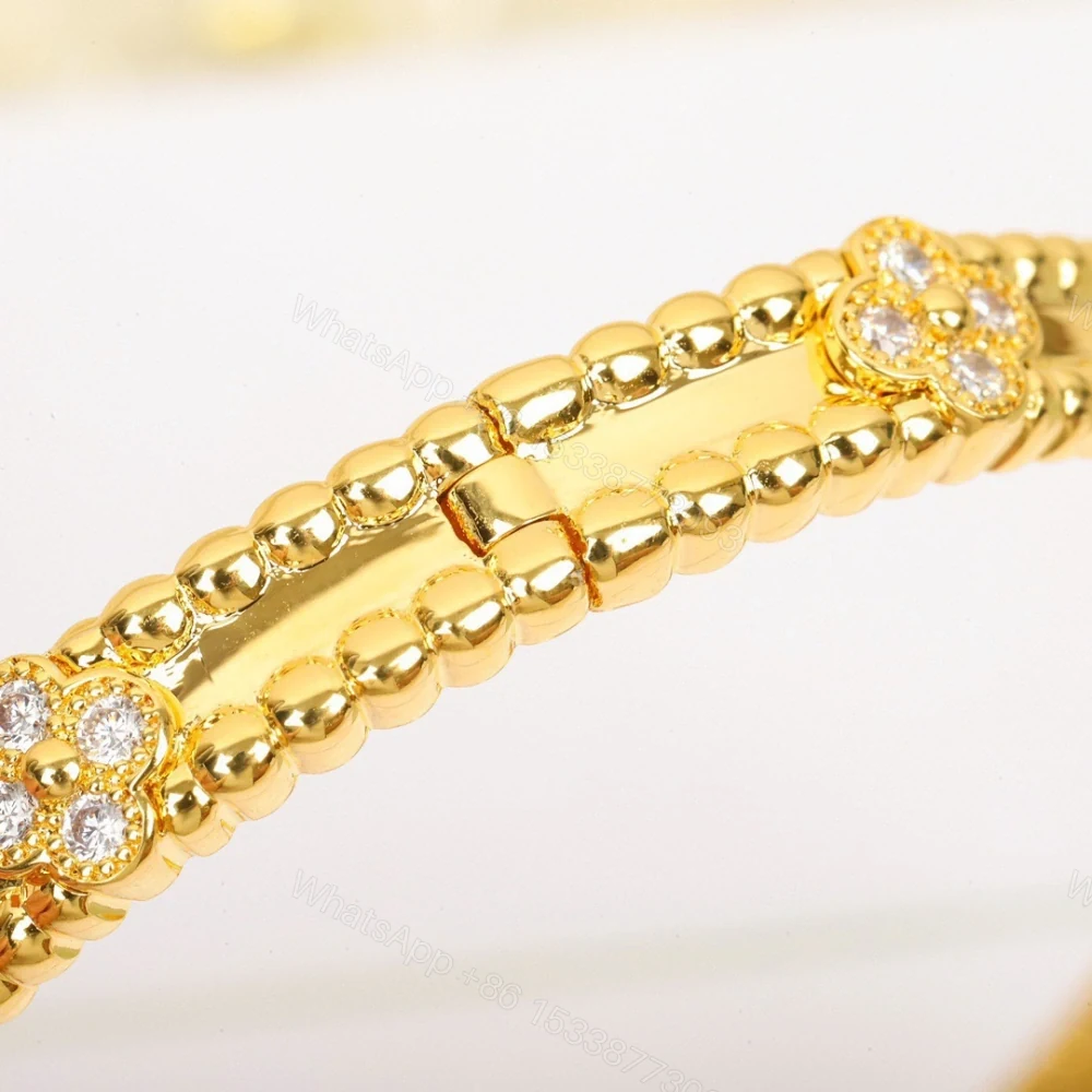 View 8 of 高仿首飾VanCleef&Arpels*RP6X500萬花筒手鐲窄版黃金款