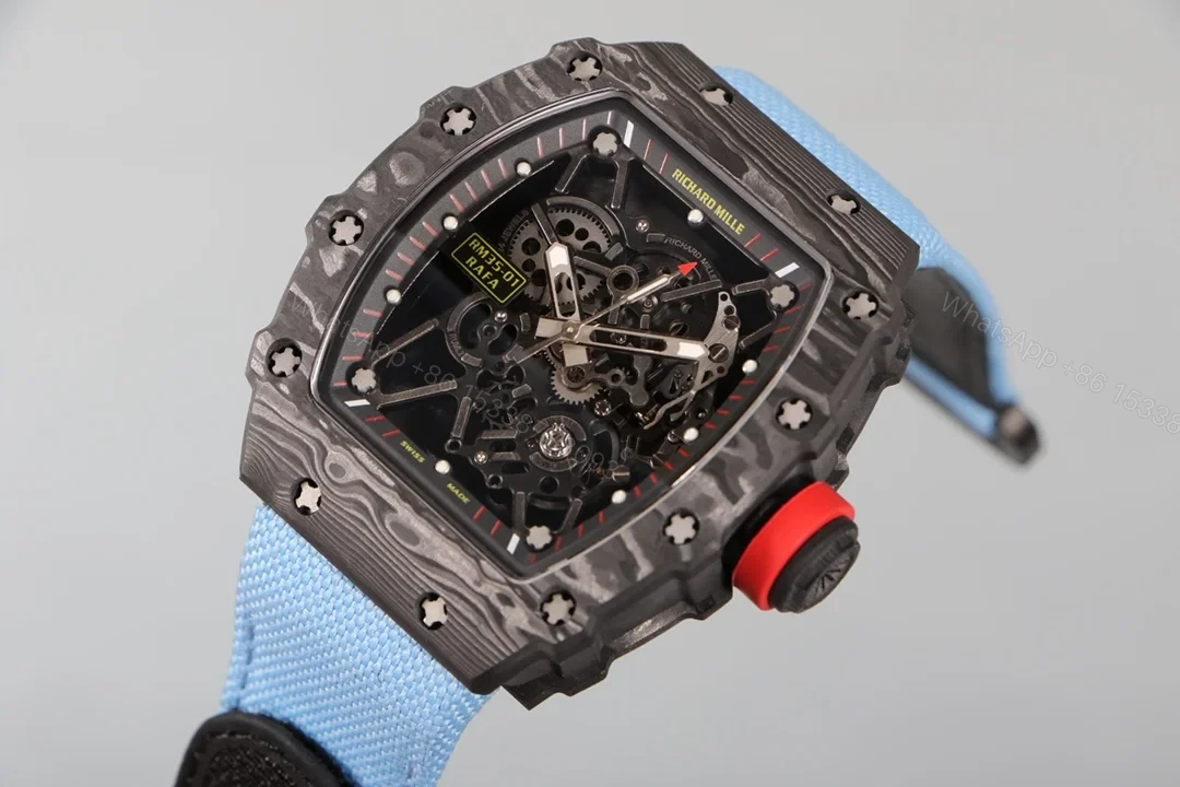 View 2 of Richard Mille RM35-01 NTPT Carbon Fiber RMUL3 Integrated Balance Wheel Watch RM35-01-CF-RMUL3-WH