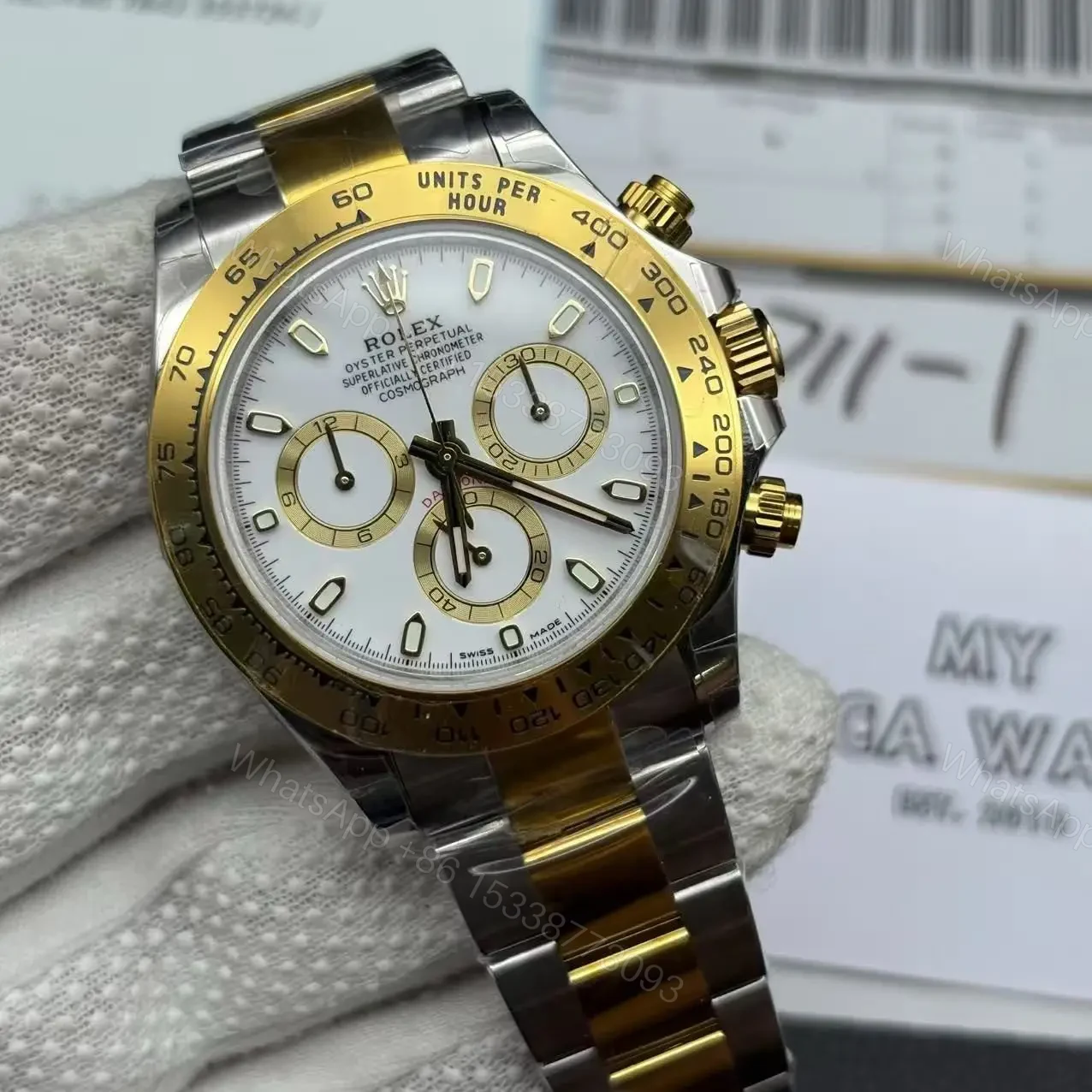 View 3 of Rolex Daytona Two Tone Replica 116523