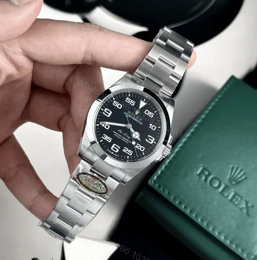 View 9 of Rolex Air King 126900 Black Replica
