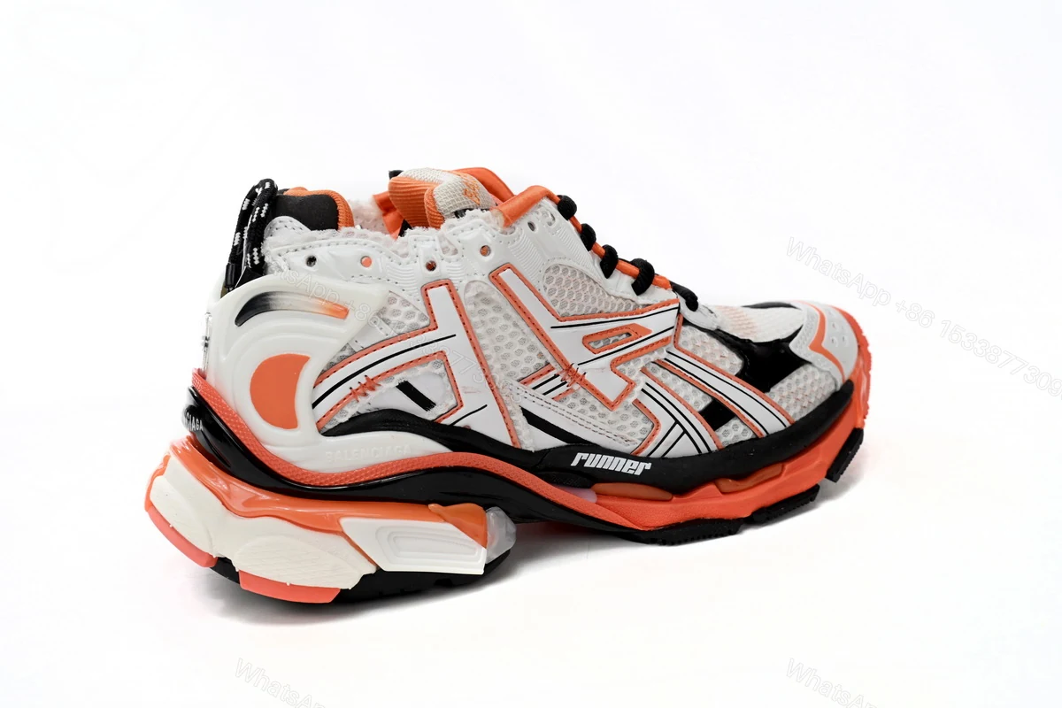 View 10 of Balenciaga Runner White Orange Black 677402 W3RB7 9051
