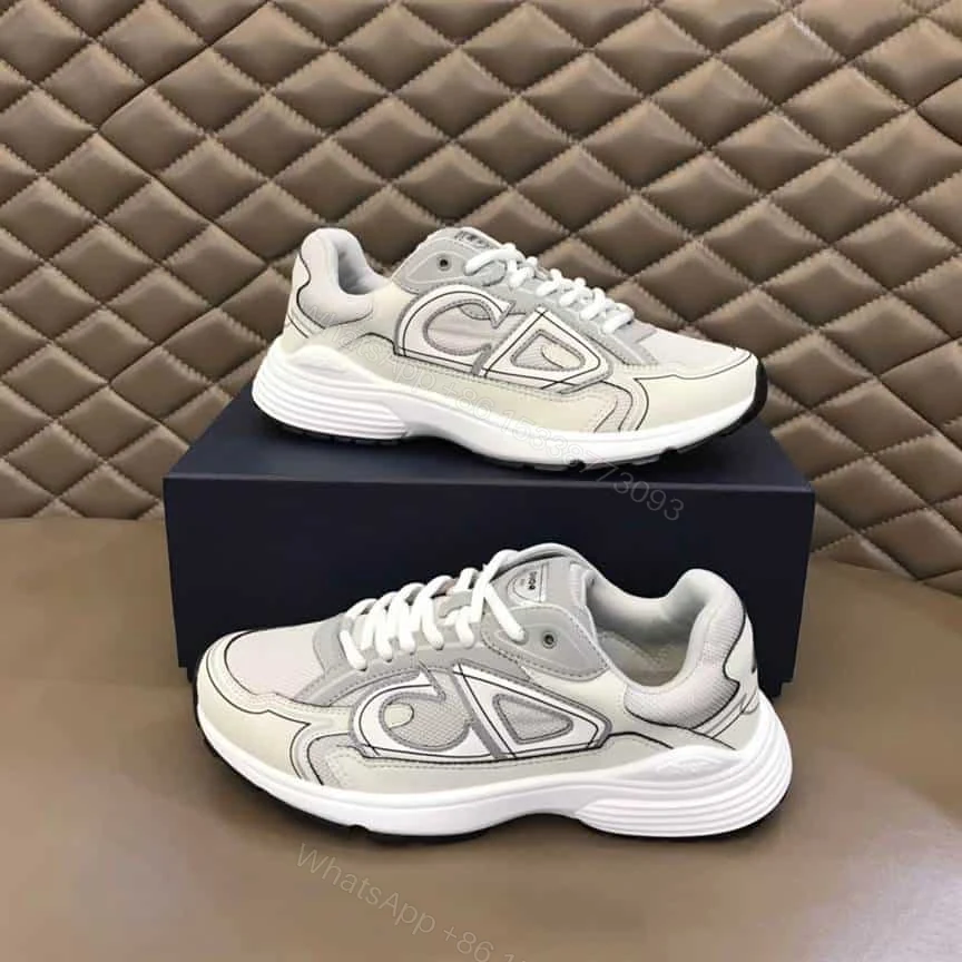 View 8 of DIOR B30 SNEAKERS GRAY MESH AND WHITE TECHNICAL FABRIC – CD85