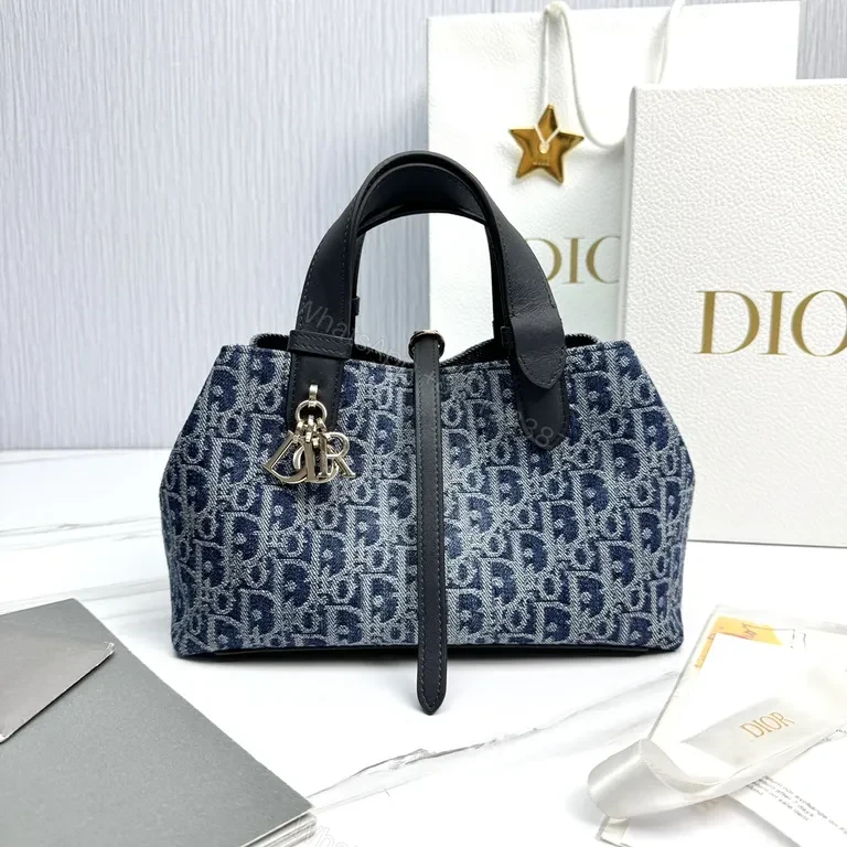 Denim Jacquard Luxe Handbag: Modern Texture, Everyday Luxury — view 1