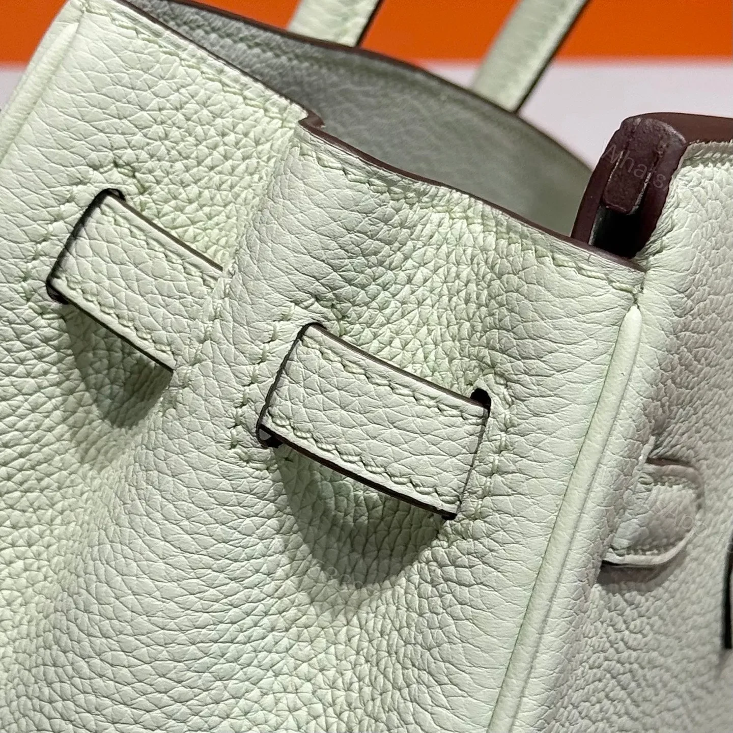 View 7 of HN 25 IN LIGHT MINT GREEN SILVER HARDWARE