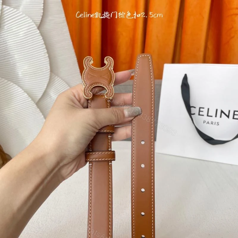 View 4 of CELINE赛琳经典凯旋门扣女士腰带_高仿a货厂家-奢品库