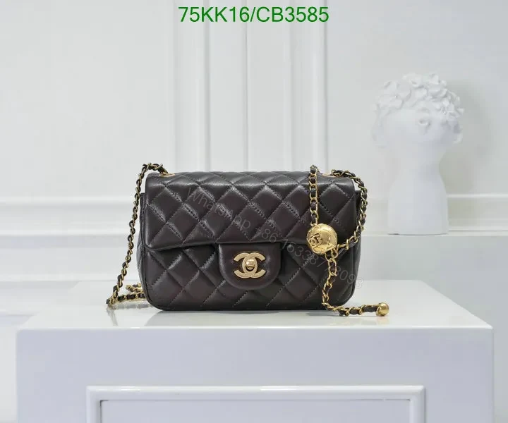 View 3 of Chanel Classic Mini Rectangle Pearl Crush Flap Bag – Genuine Leather