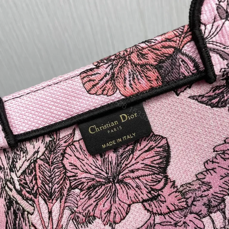 View 4 of Pink Tropical Dior Tote: Signature Branding, Everyday Luxury