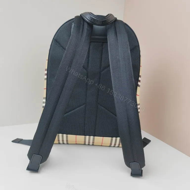 View 9 of Compact Plaid Backpack: Everyday Luxury in Signature Burberry Style