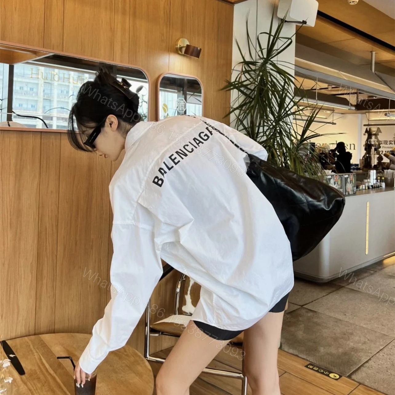 View 12 of 高仿Balenciaga*SS24系列725377長袖襯衫白色