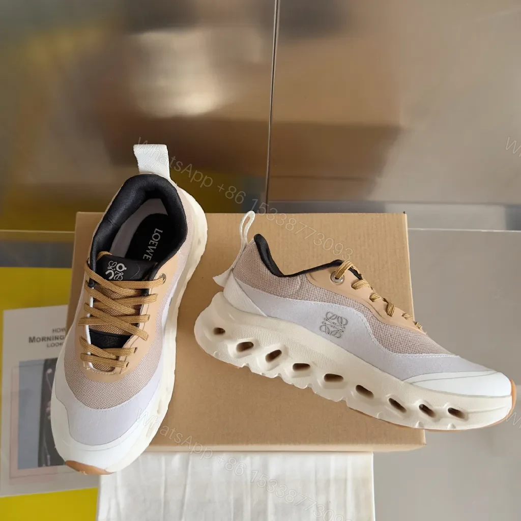 View 7 of Bold Taupe Luxe Chunky Runner Sneakers