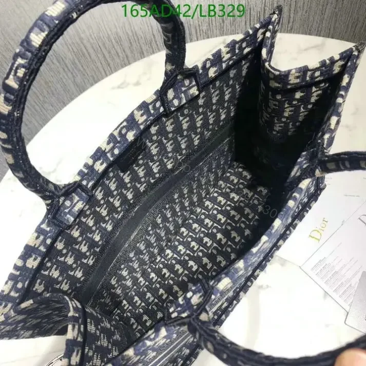 View 7 of Large Replica Dior Book Tote Handbag in Embroidered Canvas HKL478