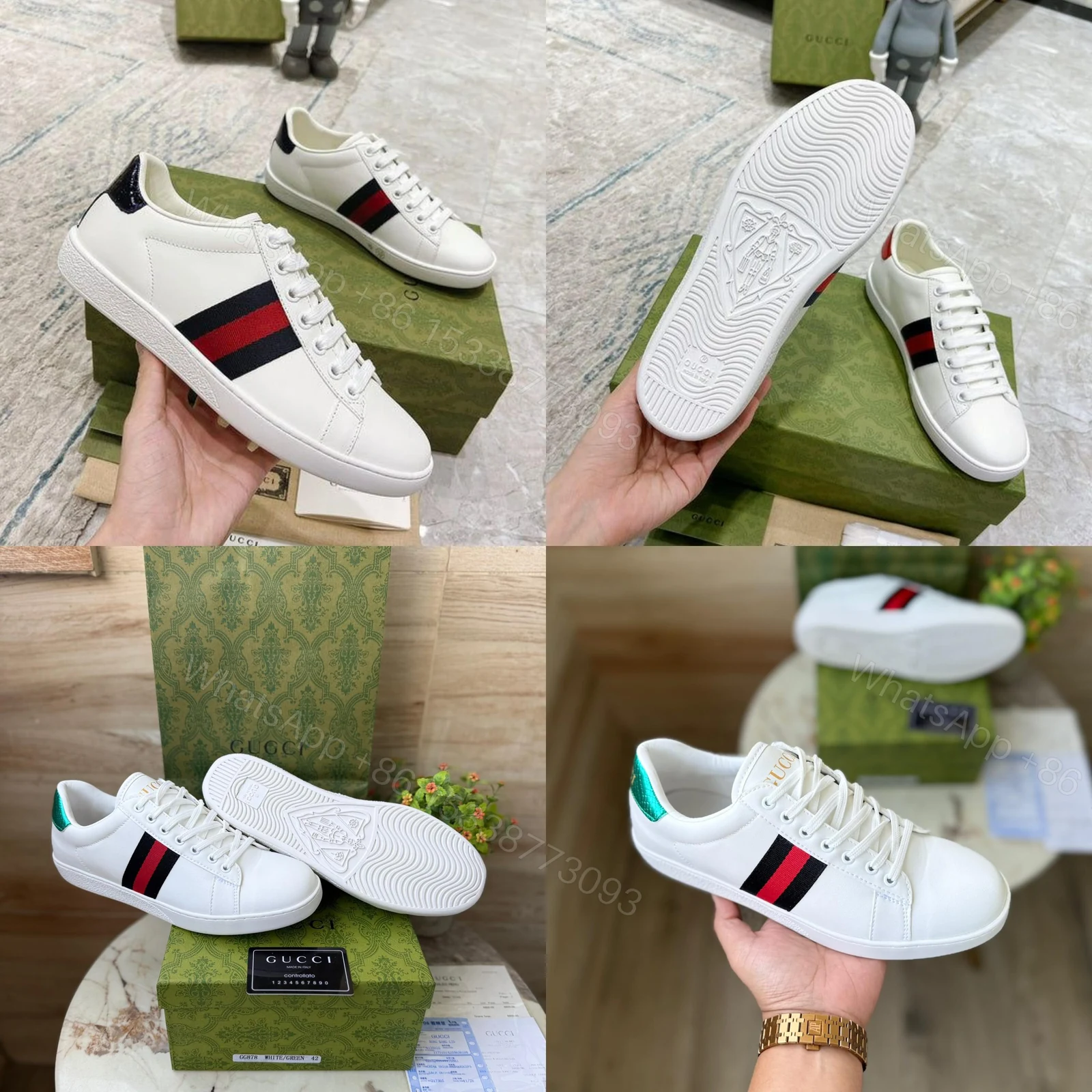 View 2 of FIRST COPY Gucci Ace Top Sneaker