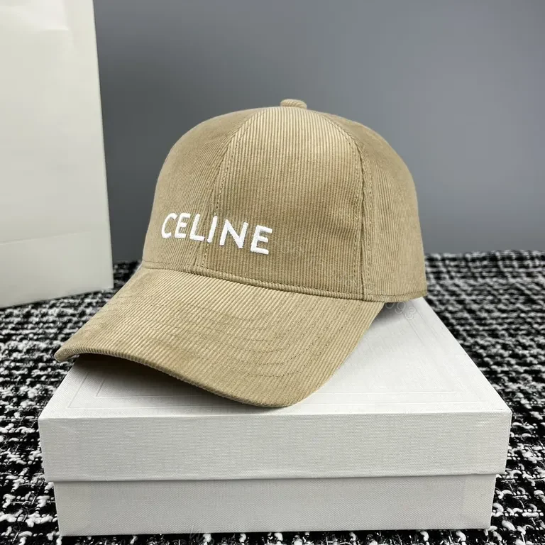 View 5 of Celine Corduroy-Crafted Cap: Minimalist Luxury Headwear