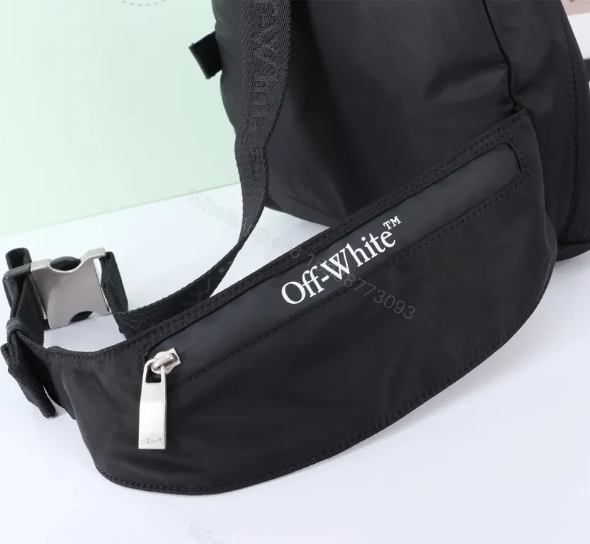 View 4 of Off-White-Inspired Compact Utility Sling Bag: Street-Ready, Hands-Free